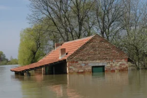 flooded house