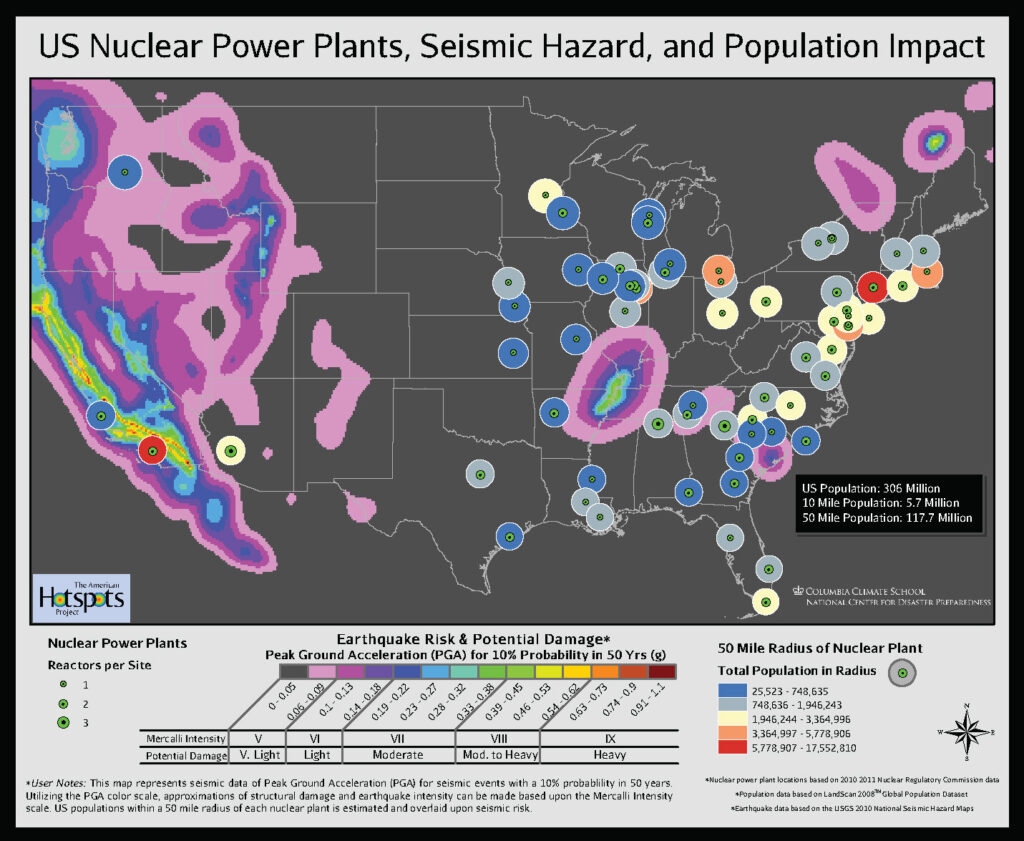 Nuclear Power Plants and Earthquake Risk | NCDP