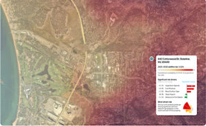 Bellwether’s wildfire prediction tool.