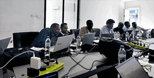 Regional experts gather on Day 1 for the forecasting workshop.